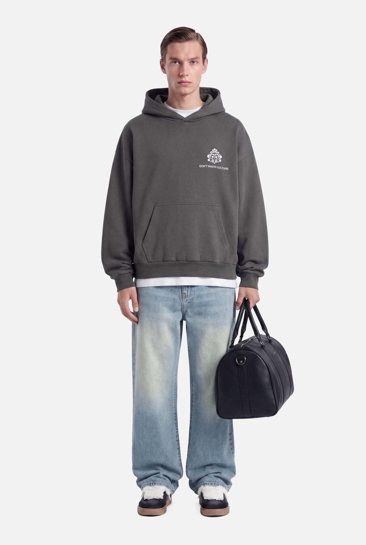 Puro Hoodie | Grey - Hoodies Don't Waste Culture
