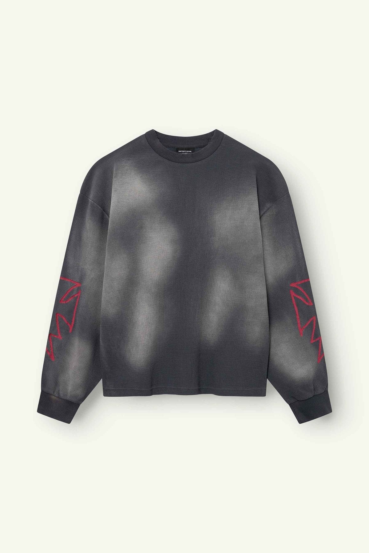 Romiya Waffle Longsleeve | Dark Grey - Early access Don't Waste Culture