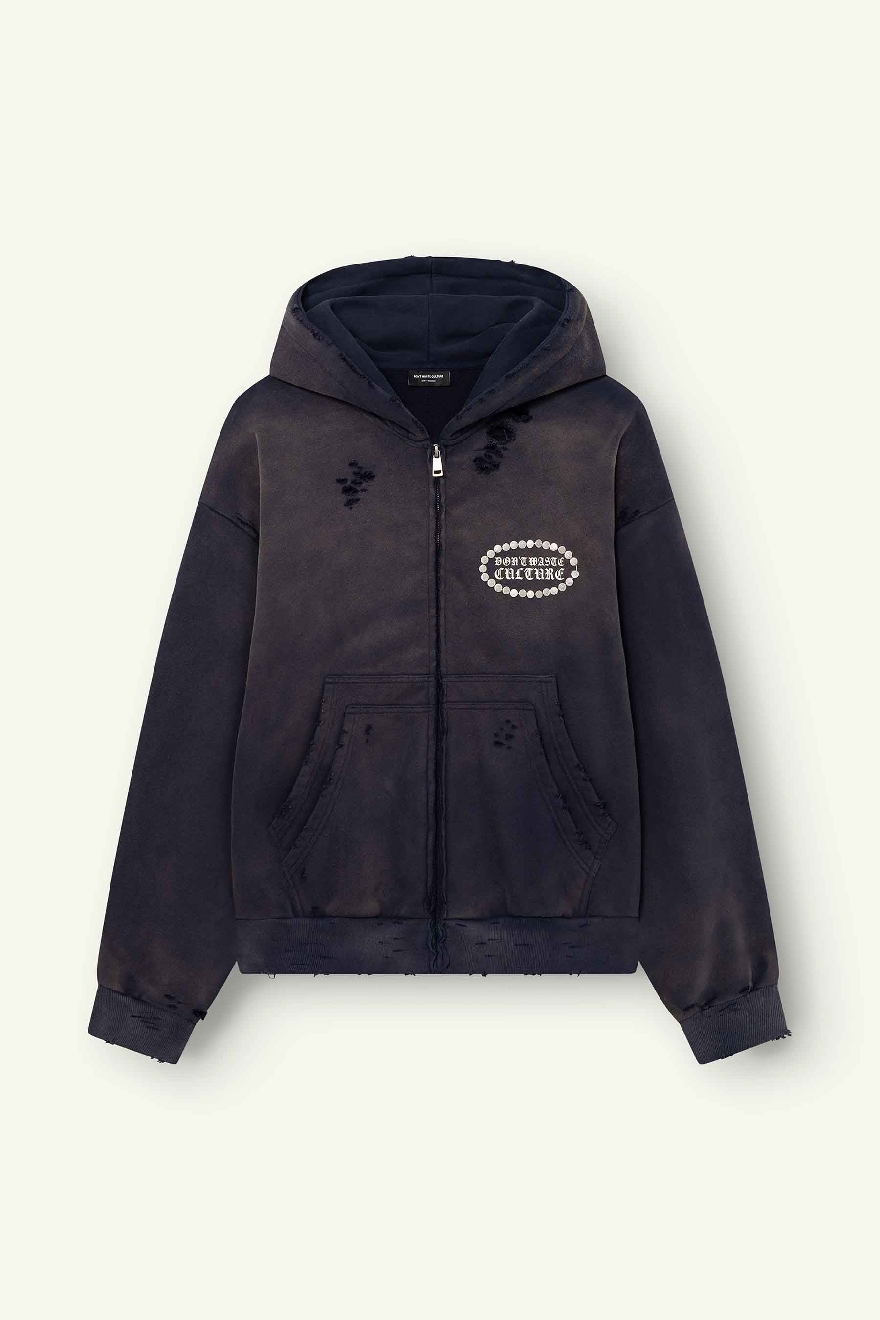 Savy Zipper Hoodie | Washed Blue - Early access Don't Waste Culture