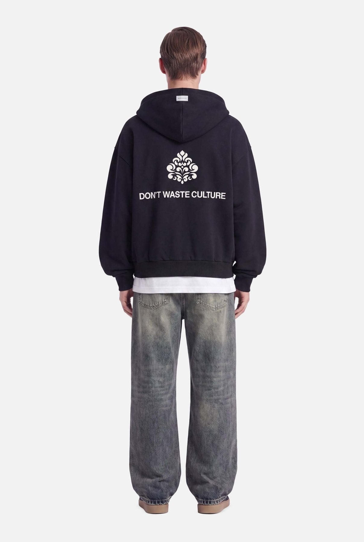 Uno Zip Hoodie | Black - Zipper Hoodies Don't Waste Culture