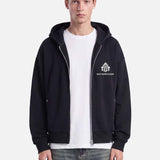 Uno Zip Hoodie | Black