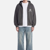 Uno Zip Hoodie | Grey