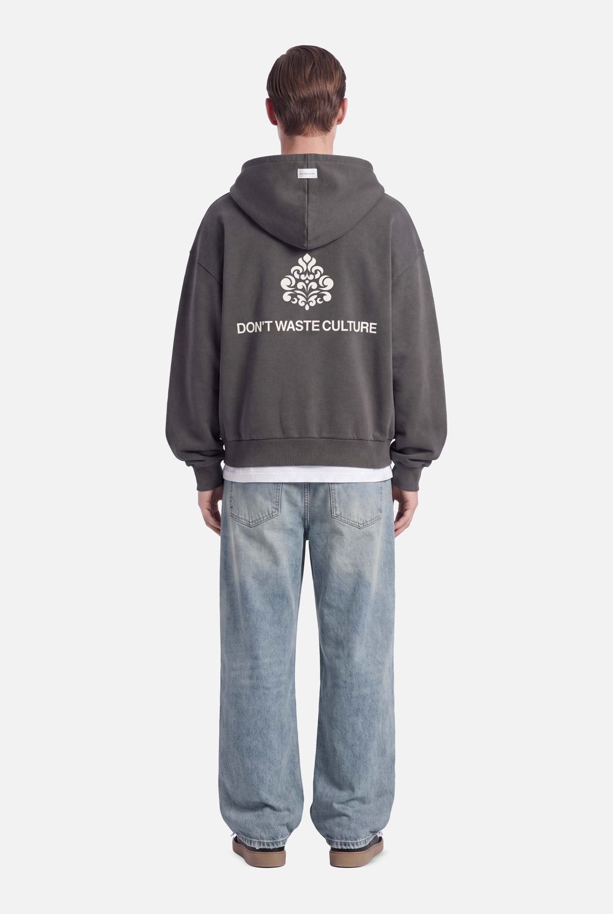 Uno Zip Hoodie | Grey - Zipper Hoodies Don't Waste Culture