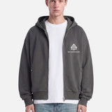 Uno Zip Hoodie | Grey