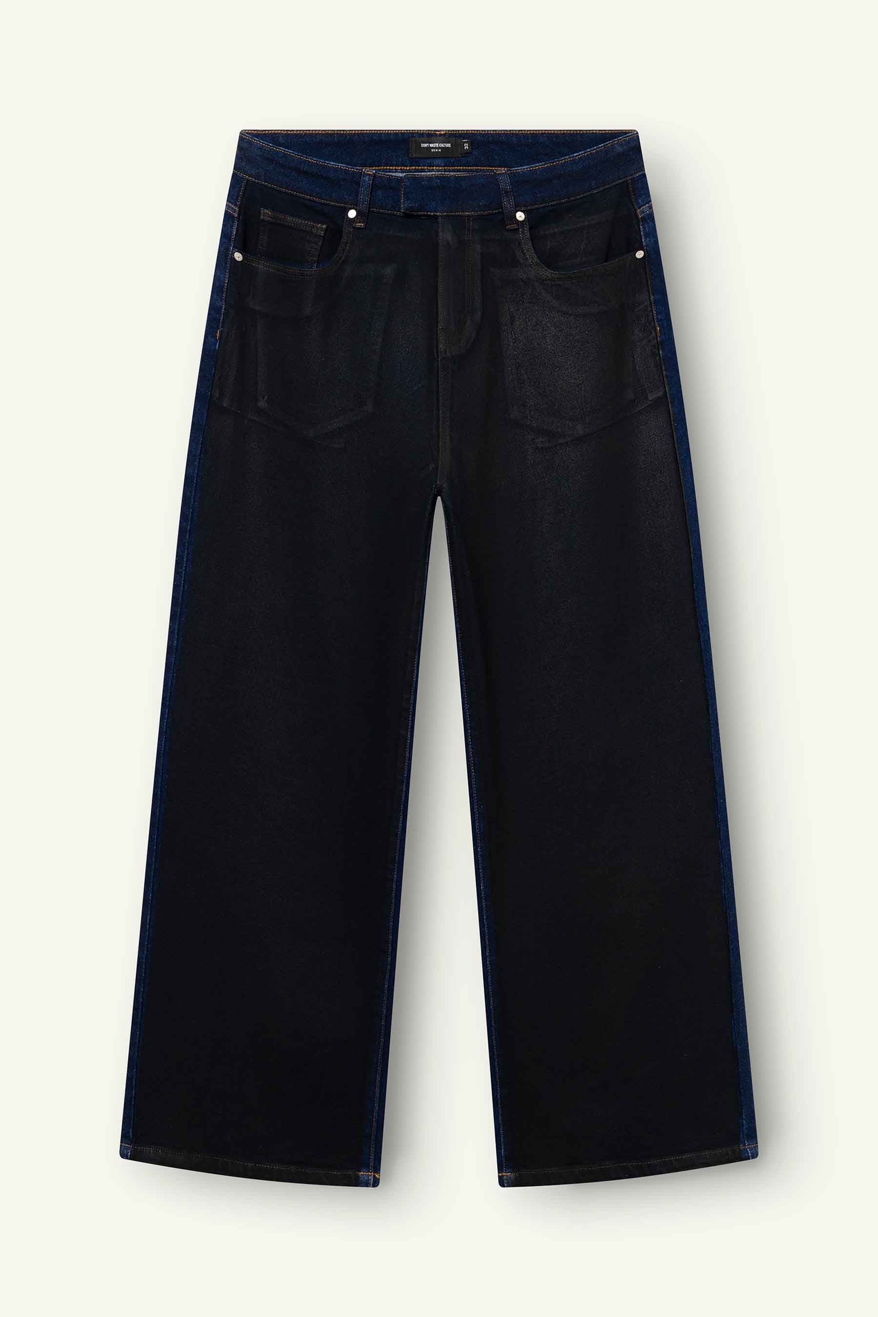 Vela Coated Jeans | Black - Early access Don't Waste Culture