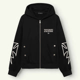 Velo Zipper Hoodie | Black