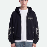 Velo Zipper Hoodie | Black