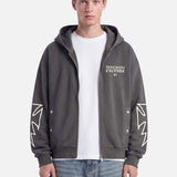 Velo Zipper Hoodie | Grey