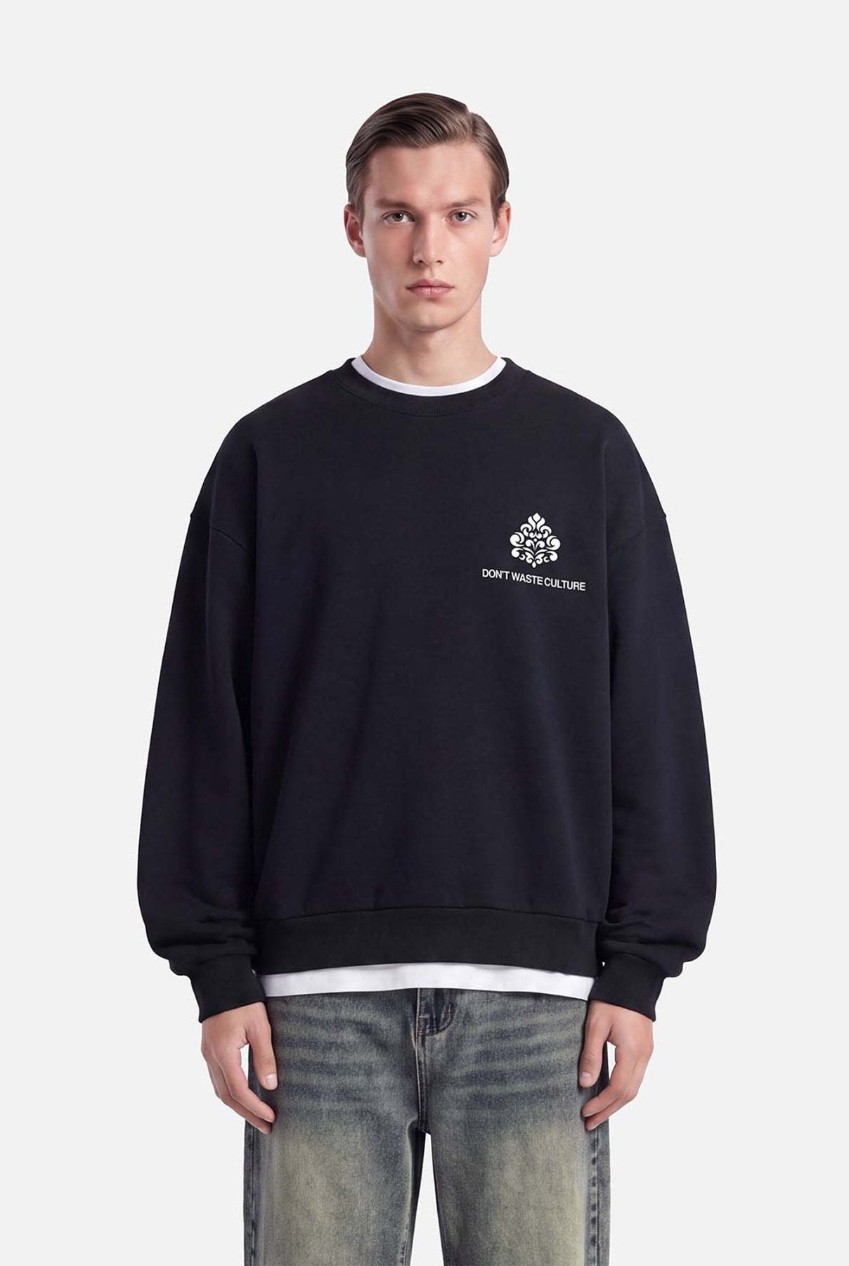 Yero Crewneck Sweater | Black - Sweaters Don't Waste Culture
