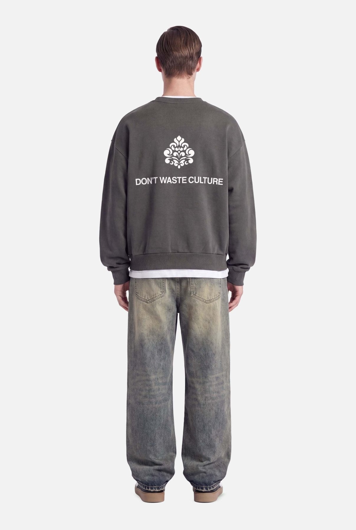 Yero Crewneck Sweater | Grey - Sweaters Don't Waste Culture