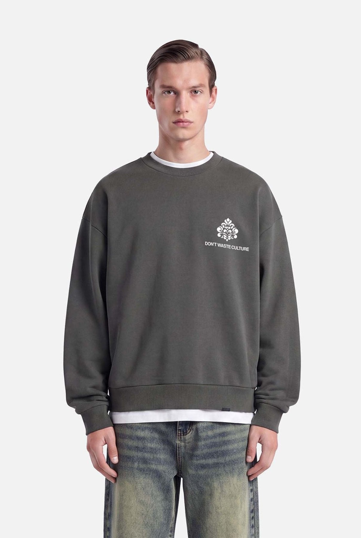 Yero Crewneck Sweater | Grey - Sweaters Don't Waste Culture