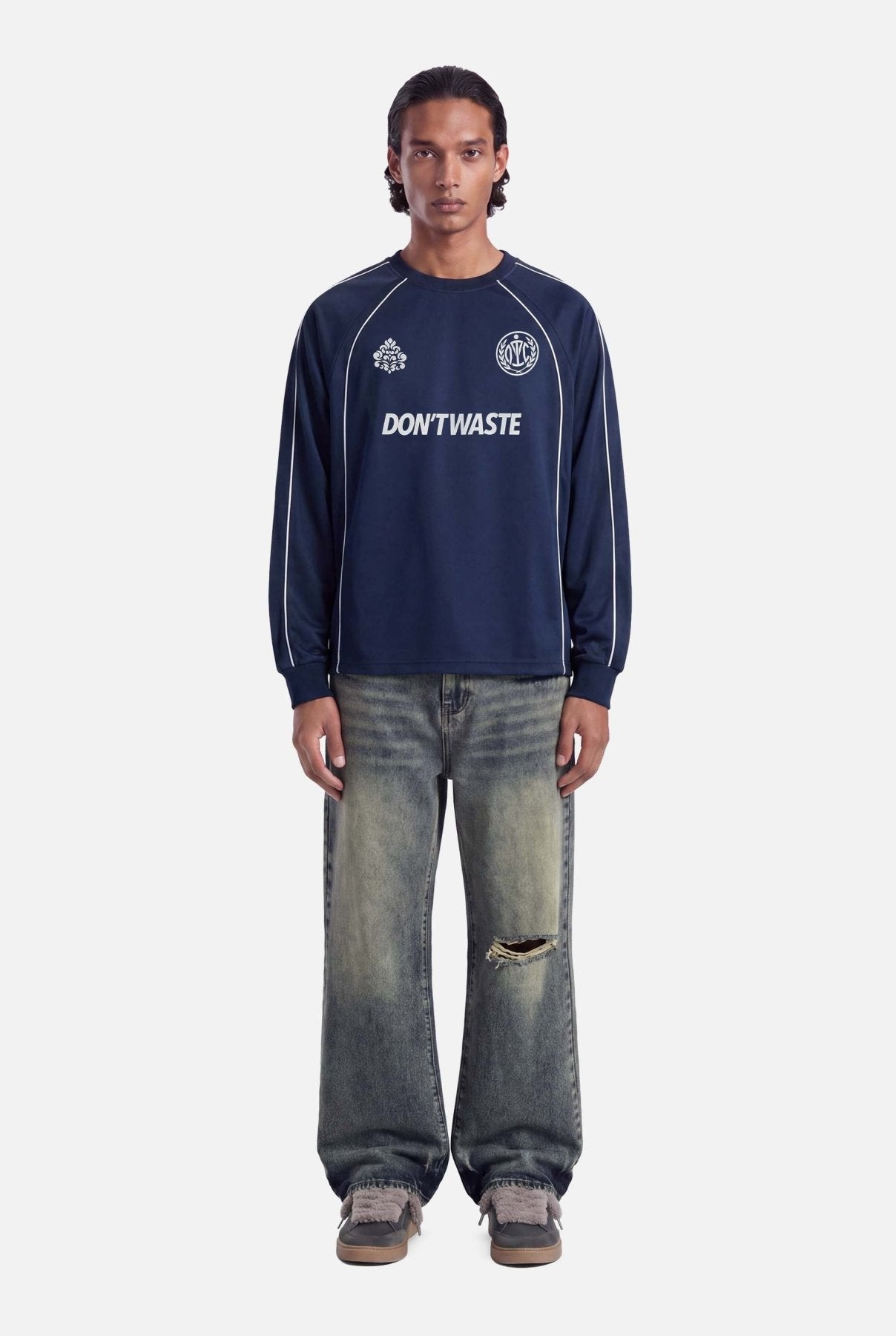 Zeni Longsleeve | Blue - Longsleeves Don't Waste Culture