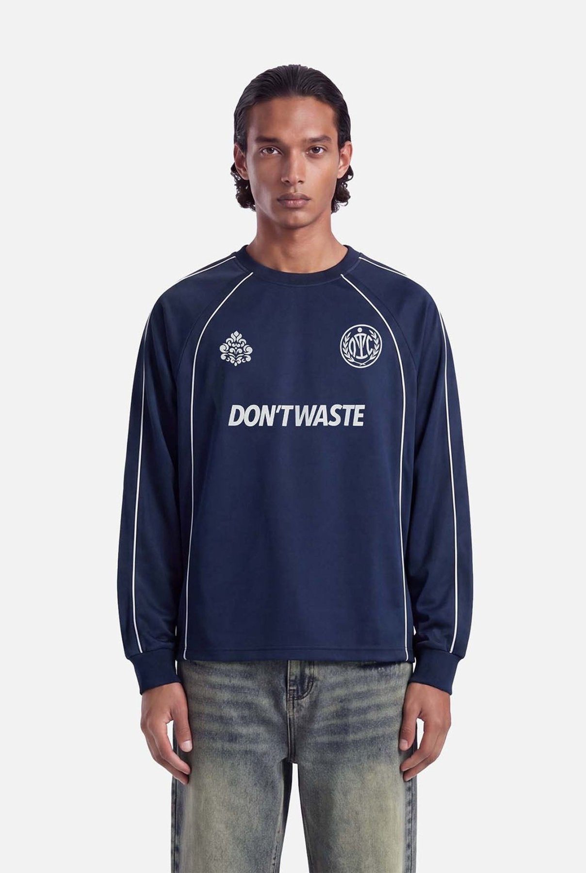 Zeni Longsleeve | Blue - Longsleeves Don't Waste Culture