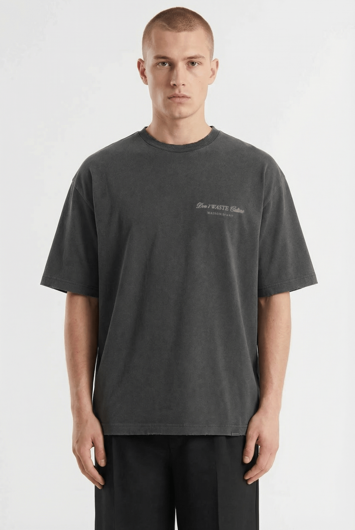 Gavina | Washed Black - T-shirts Don't Waste Culture