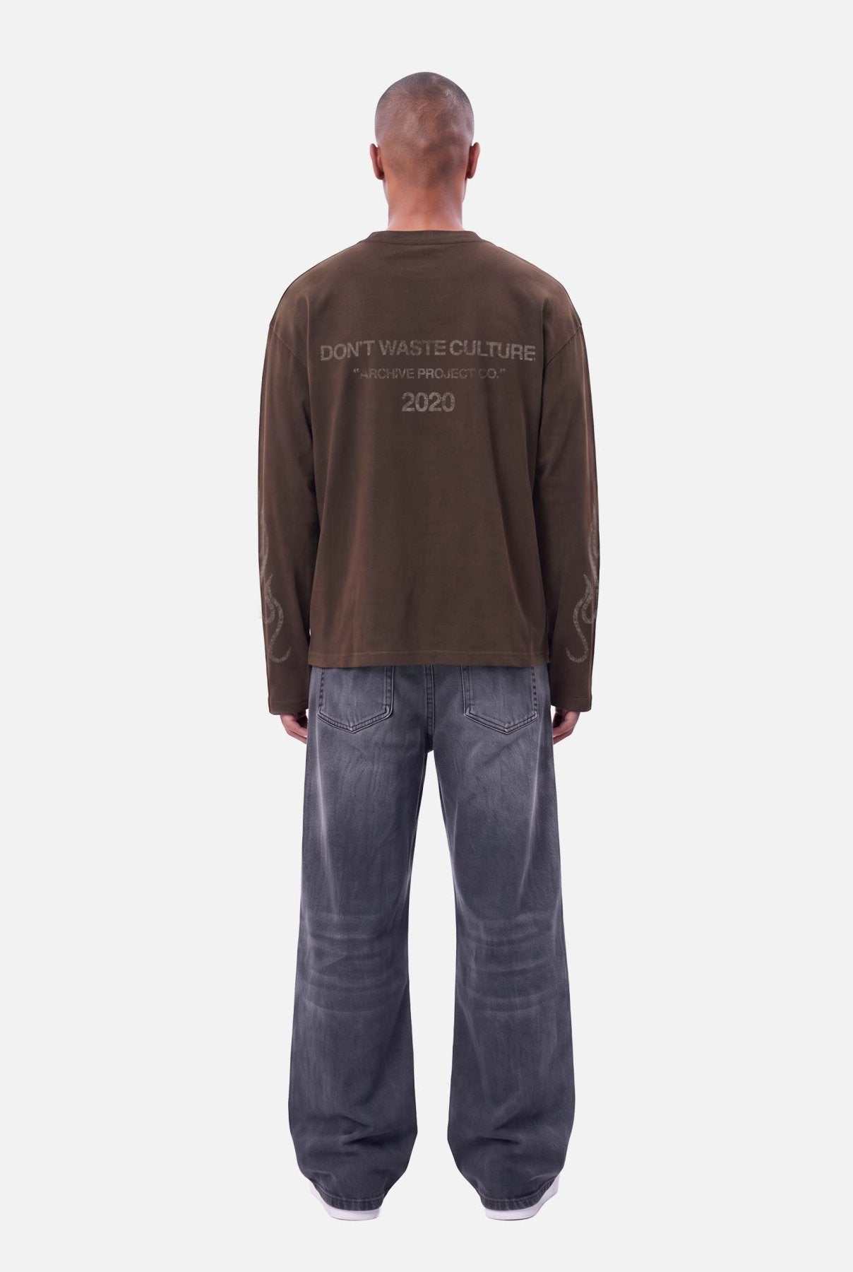 Arwa Longsleeve | Brown - LONGSLEEVES Don't Waste Culture