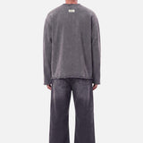 Kazim Cutoff Sweater | Washed Black