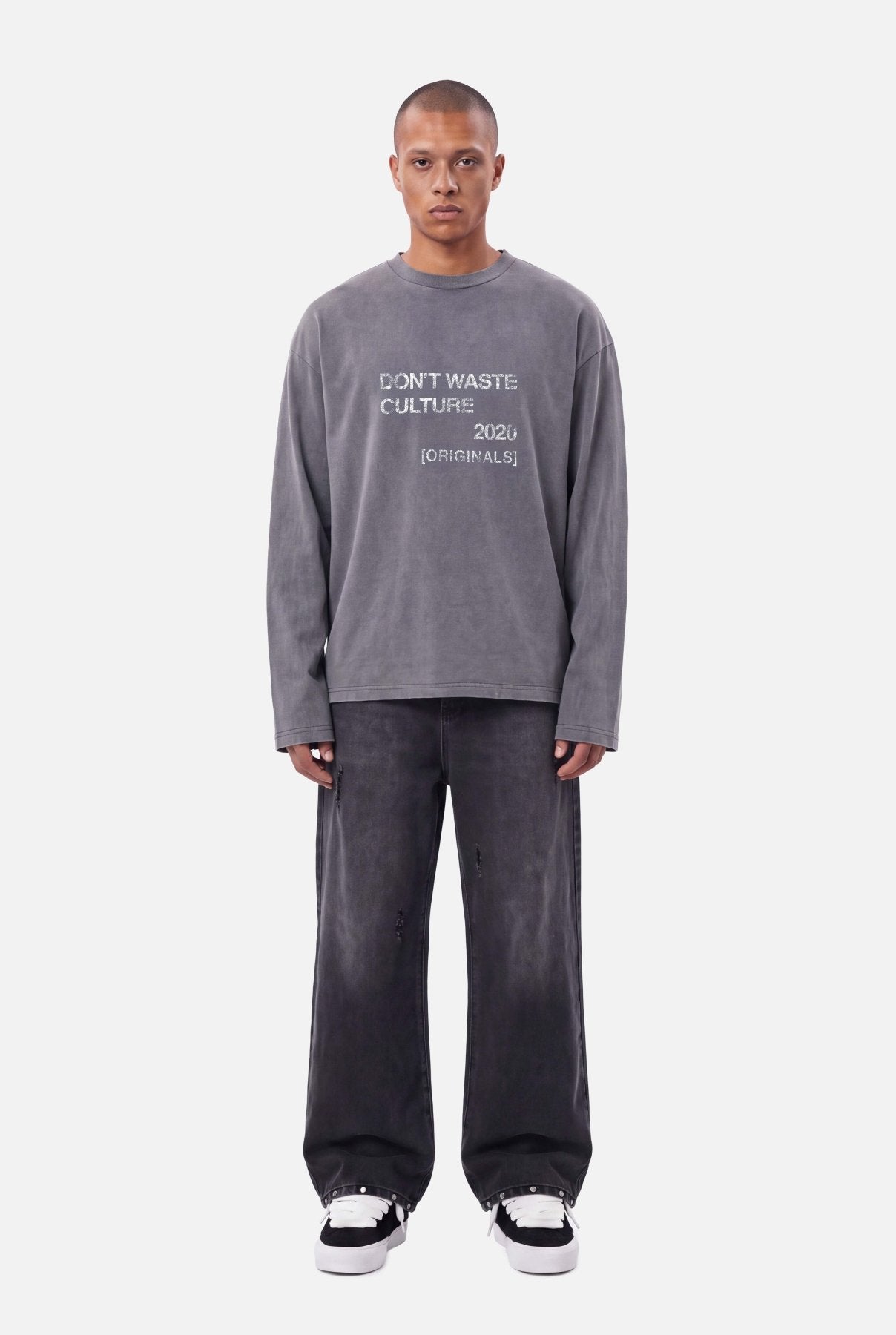 Zalos Longsleeve | Washed Black - LONGSLEEVES Don't Waste Culture