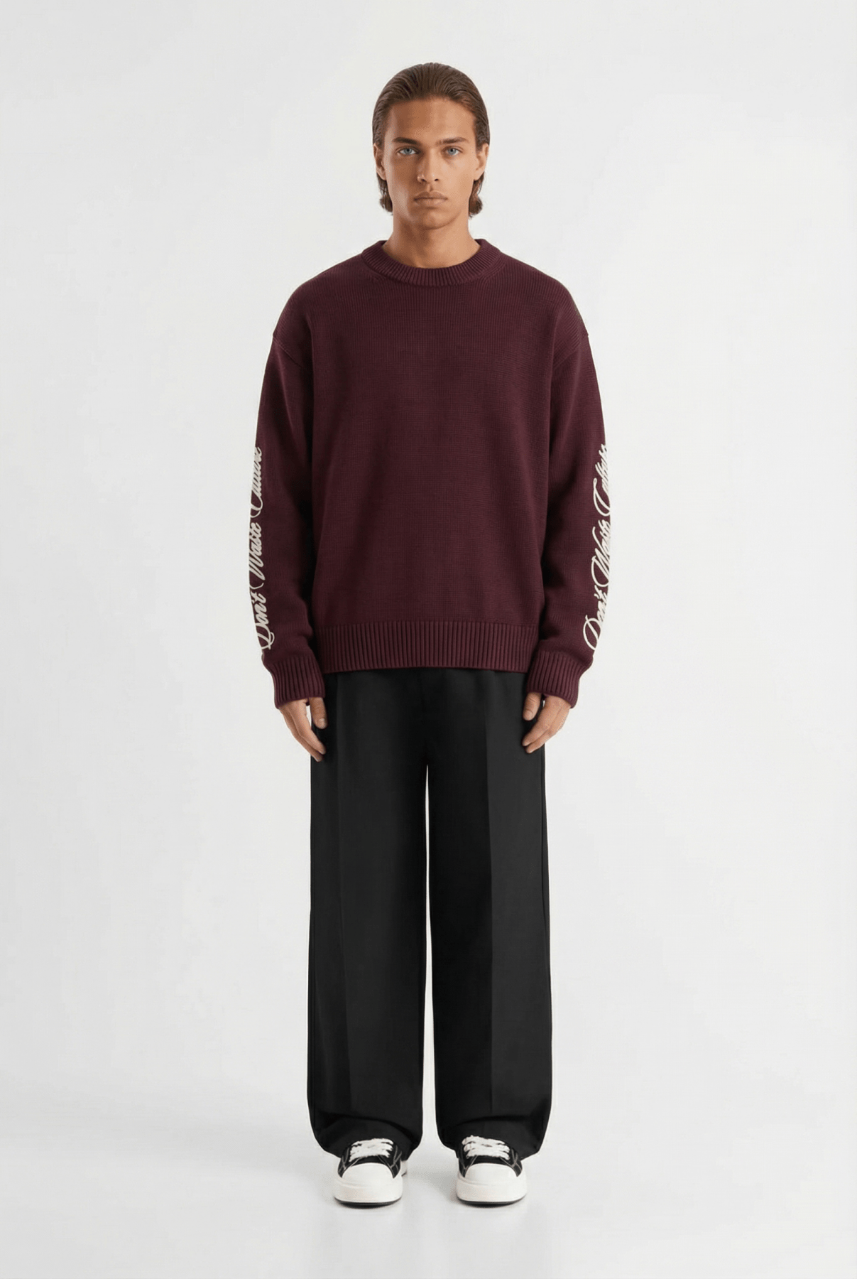 Ionora | Burgundy - Knitwear Don't Waste Culture