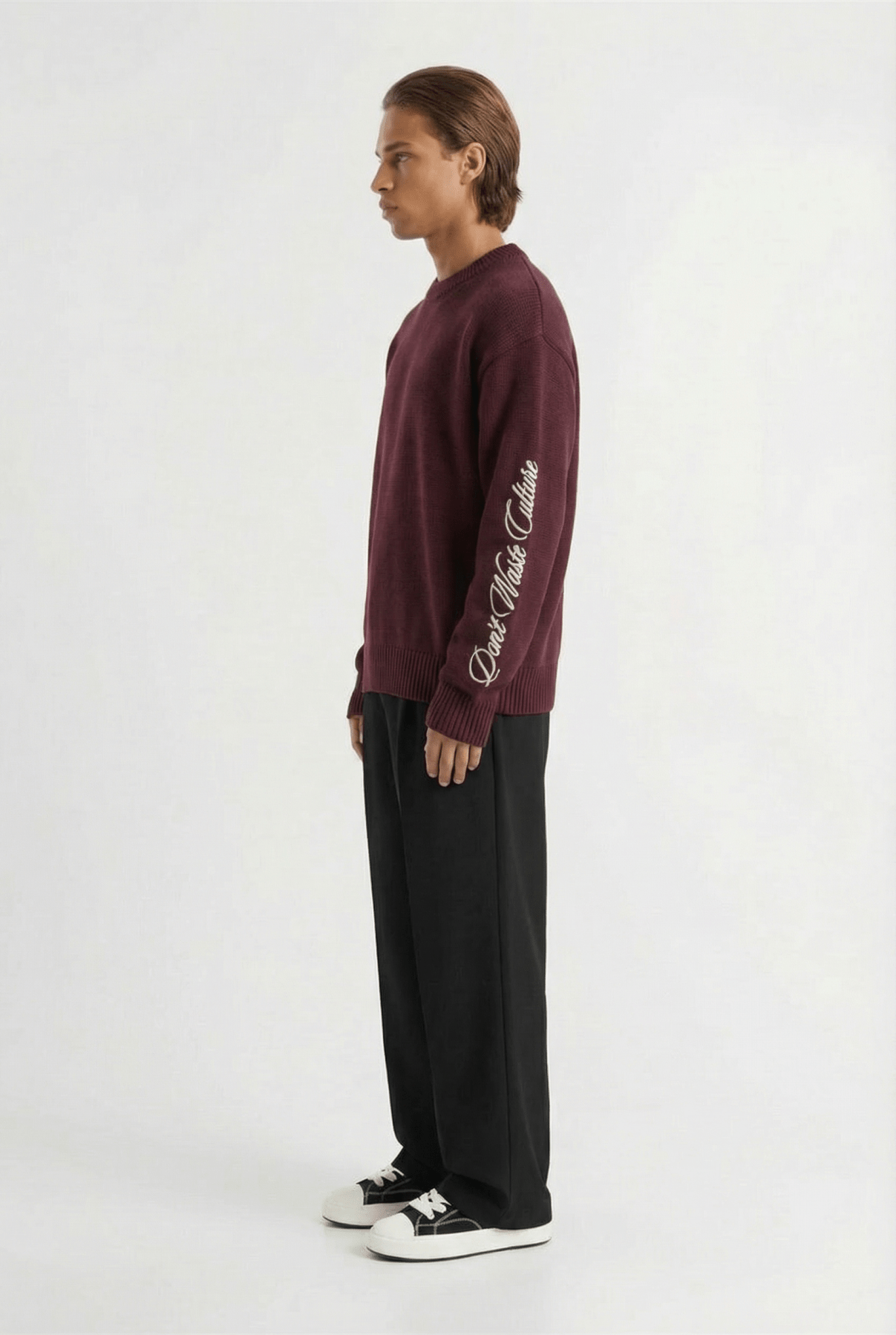 Ionora | Burgundy - Knitwear Don't Waste Culture