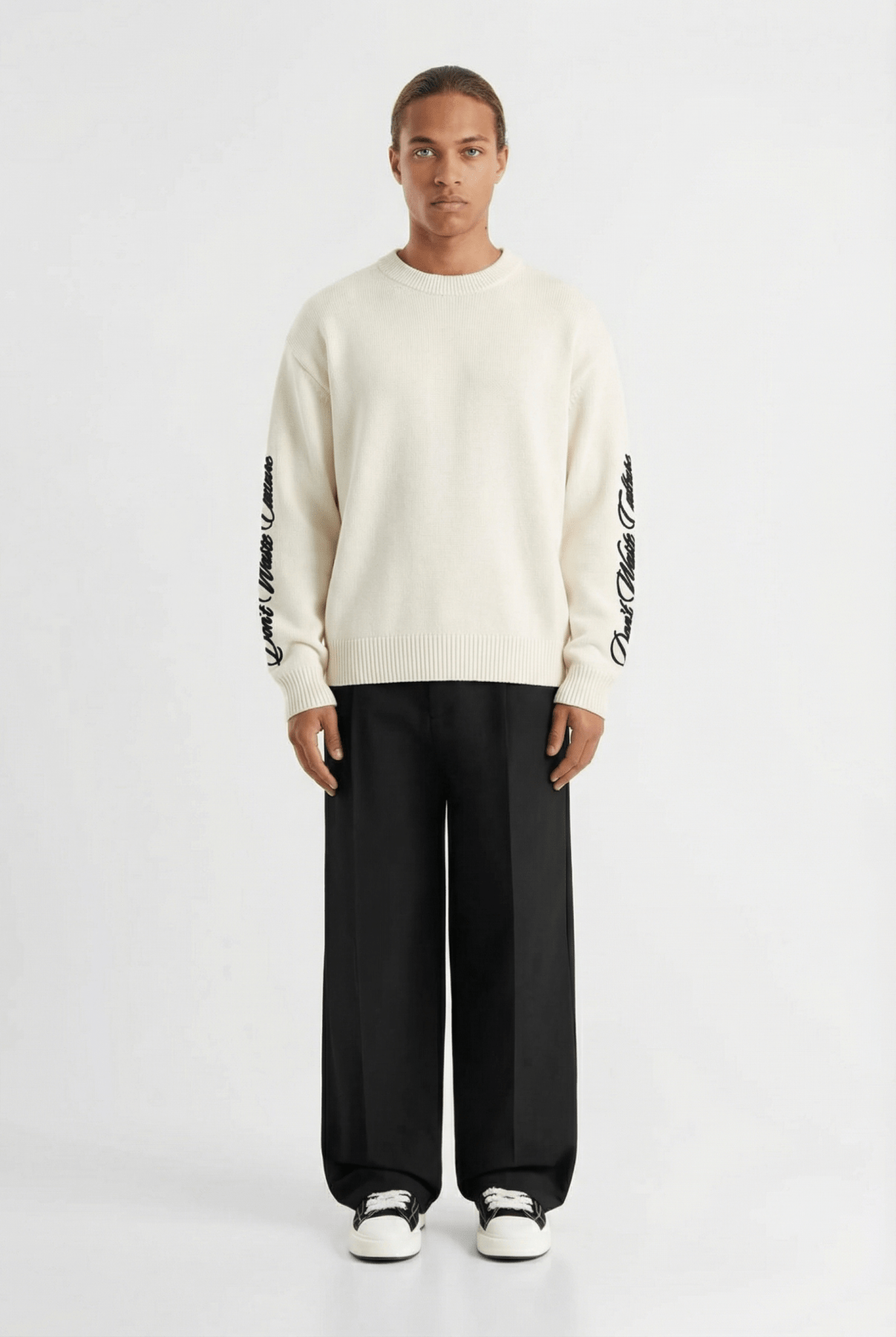 Ionora | Off - White - Knitwear Don't Waste Culture