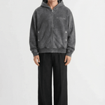 Isala | Washed Black - Zipper Hoodies Don't Waste Culture