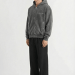 Isala | Washed Black - Zipper Hoodies Don't Waste Culture