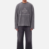 Kazim Cutoff Sweater | Washed Black