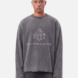 Kazim Cutoff Sweater | Washed Black