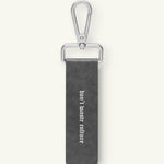 Leather keychain | Grey - Accessories Don't Waste Culture