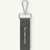 Leather keychain | Grey - Accessories Don't Waste Culture