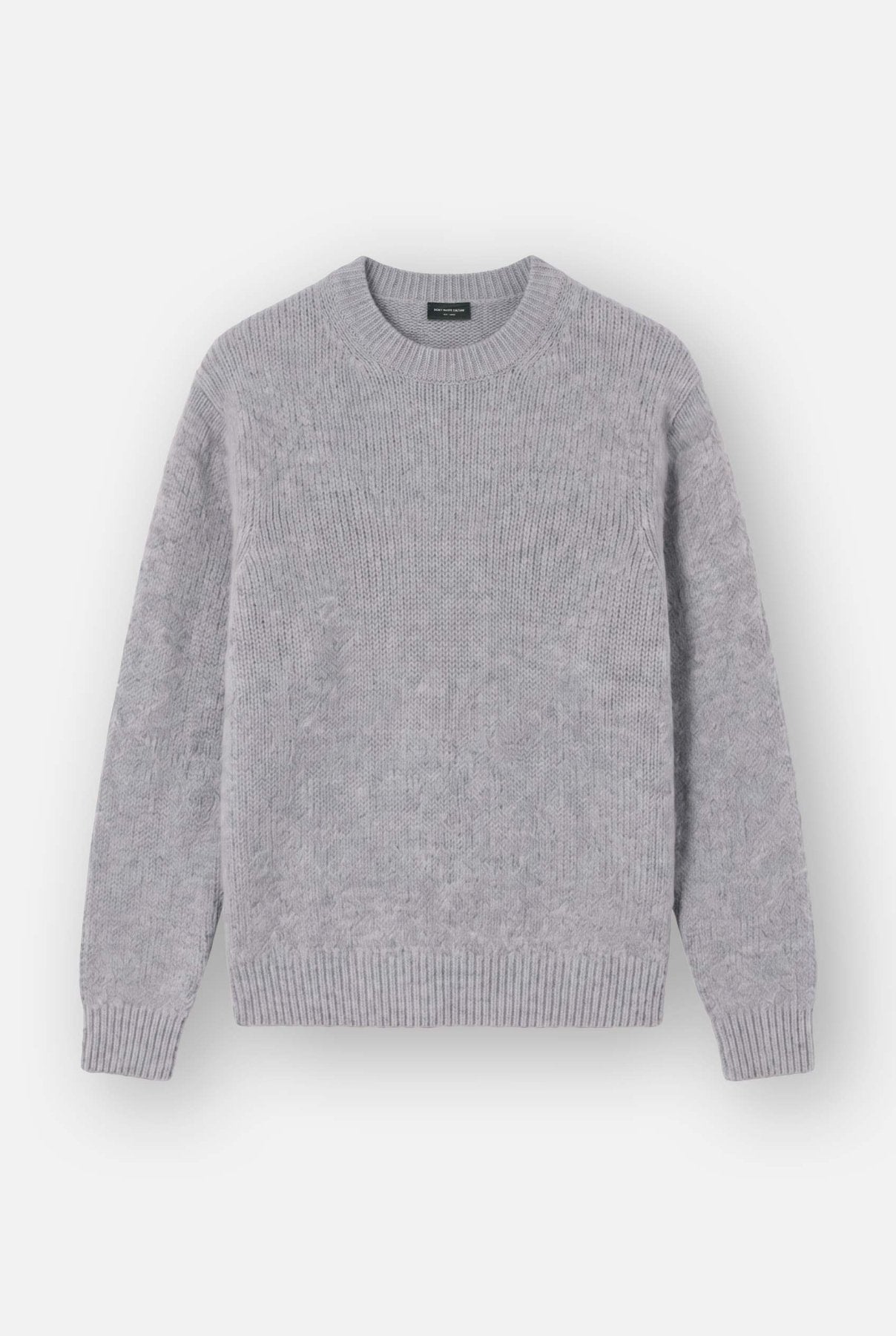 Nils | Heavyweight Knit | Melange Grey - Knitwear Don't Waste Culture