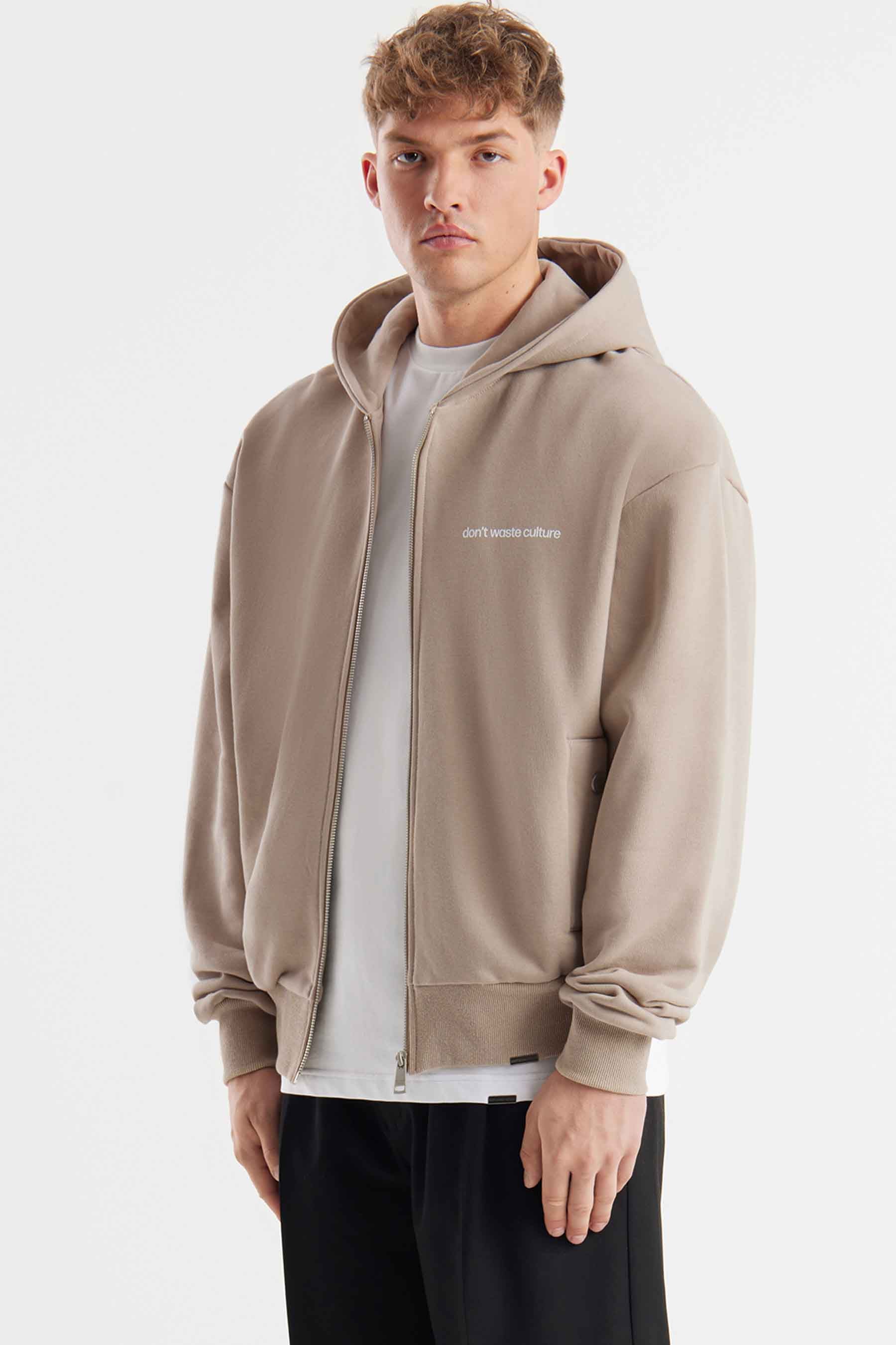 Ale | Taupe - Hoodies Don't Waste Culture