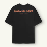 Cleo | Black/Orange - T-shirts Don't Waste Culture