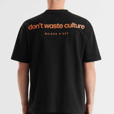 Cleo | Black/Orange - T-shirts Don't Waste Culture