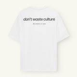 Cleo | White - T-shirts Don't Waste Culture