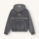 Isala | Washed Black - Zipper Hoodies Don't Waste Culture