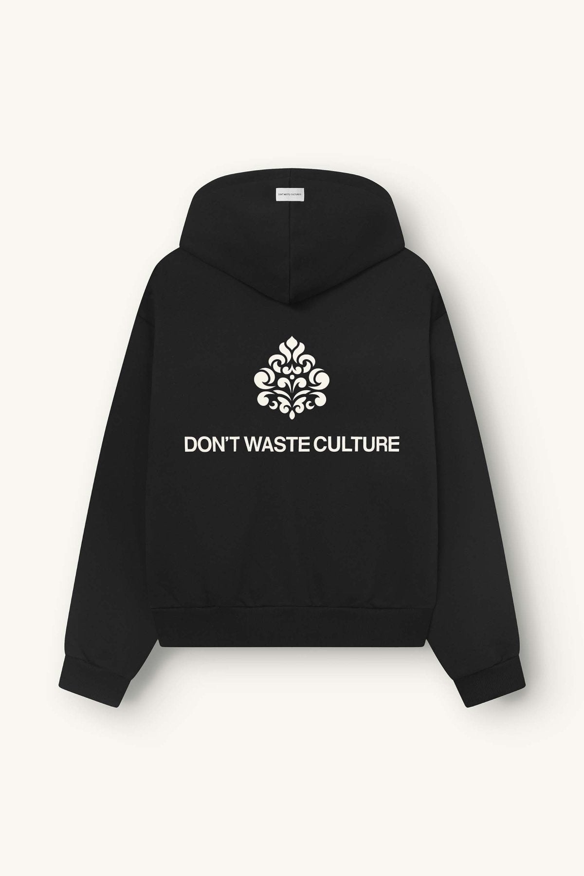 Uno Zip Hoodie | Black - Zipper Hoodies Don't Waste Culture