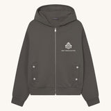 Uno Zip Hoodie | Grey