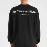 Anderson | Black - Longsleeves Don't Waste Culture