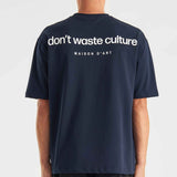 Cleo | Navy Blue - T-shirts Don't Waste Culture