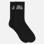 Logo Socks | Black - Socks Don't Waste Culture