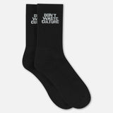 Logo Socks | Black - Socks Don't Waste Culture