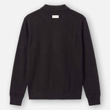 Ole | Fine Zip Polo Knit | Black - Knitwear Don't Waste Culture