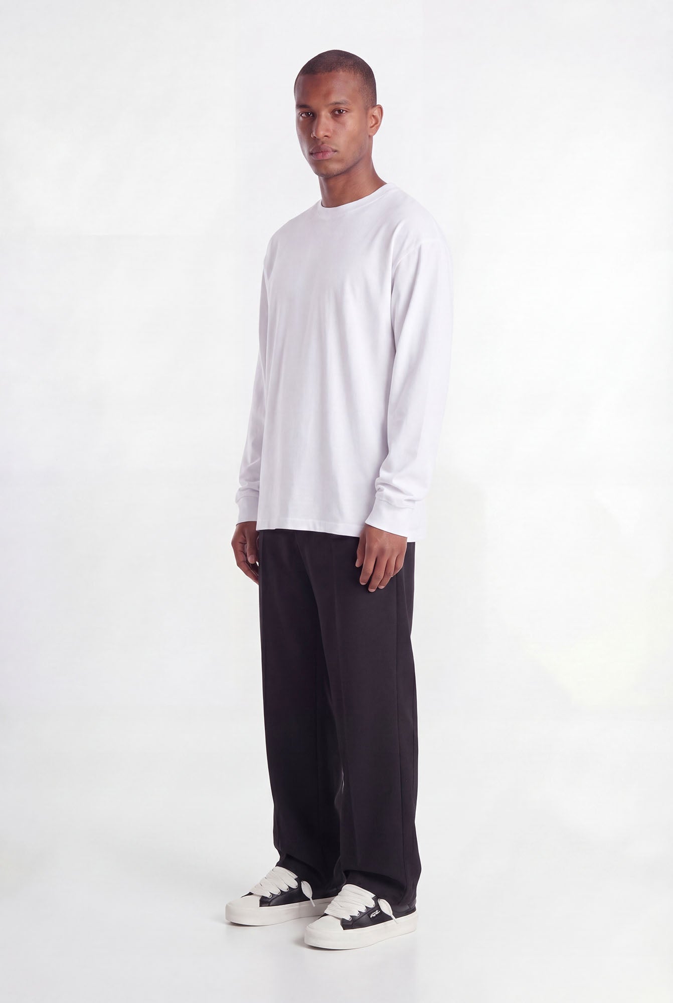 Oslo Longsleeve | White - Longsleeves Don't Waste Culture