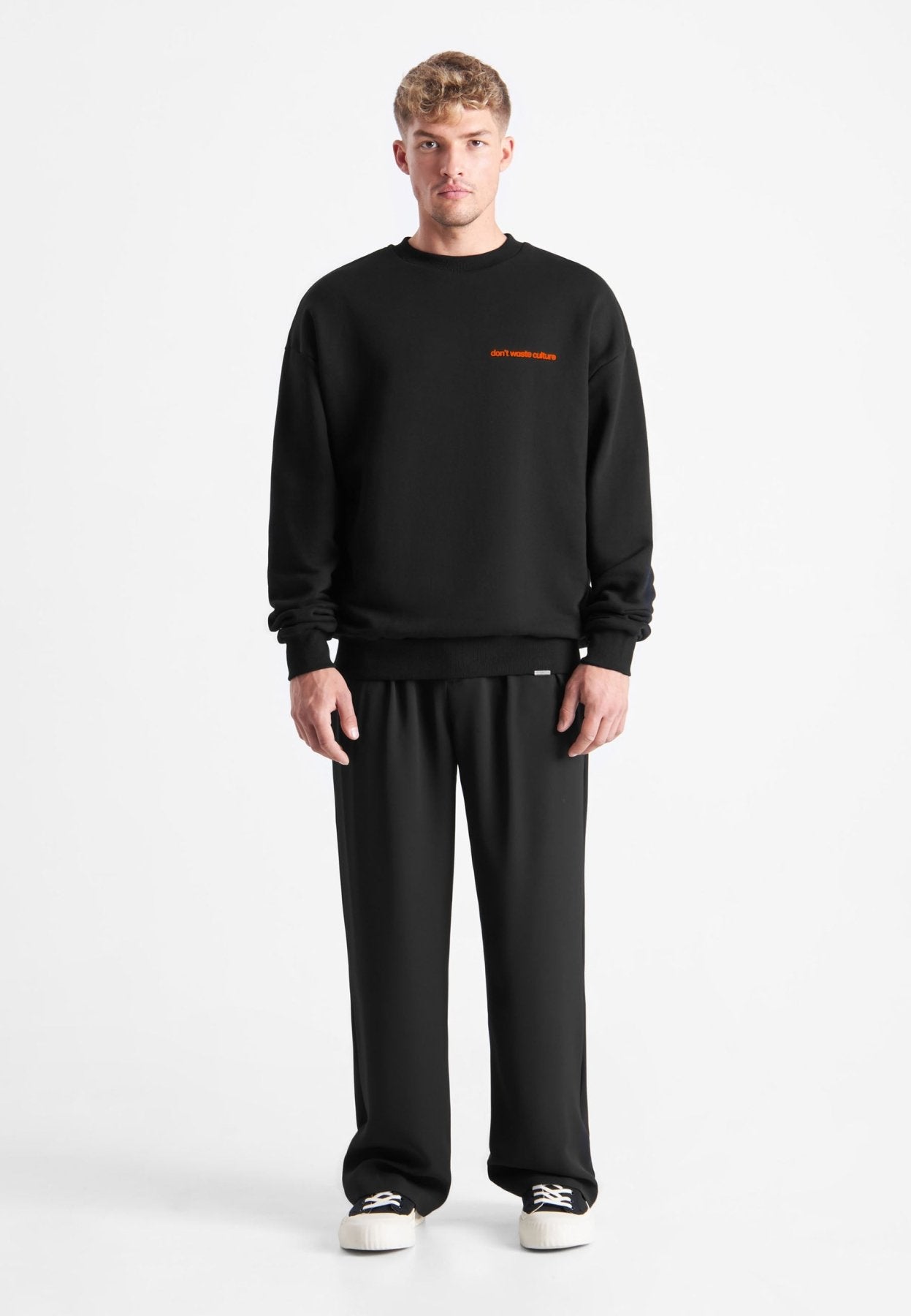 Matt | Black/Orange - Sweaters Don't Waste Culture