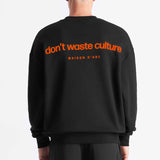 Matt | Black/Orange - Sweaters Don't Waste Culture