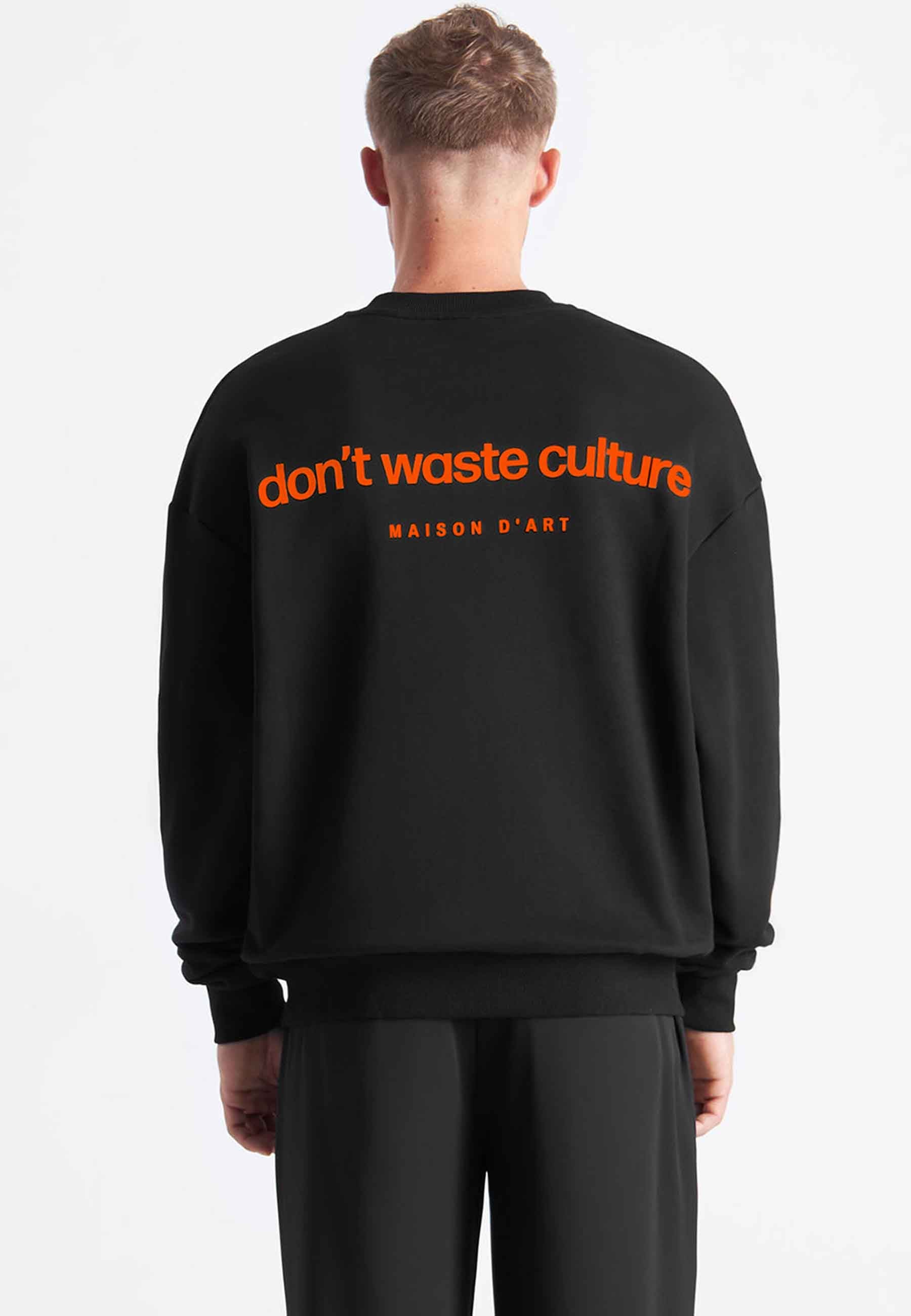 Matt | Black/Orange - Sweaters Don't Waste Culture