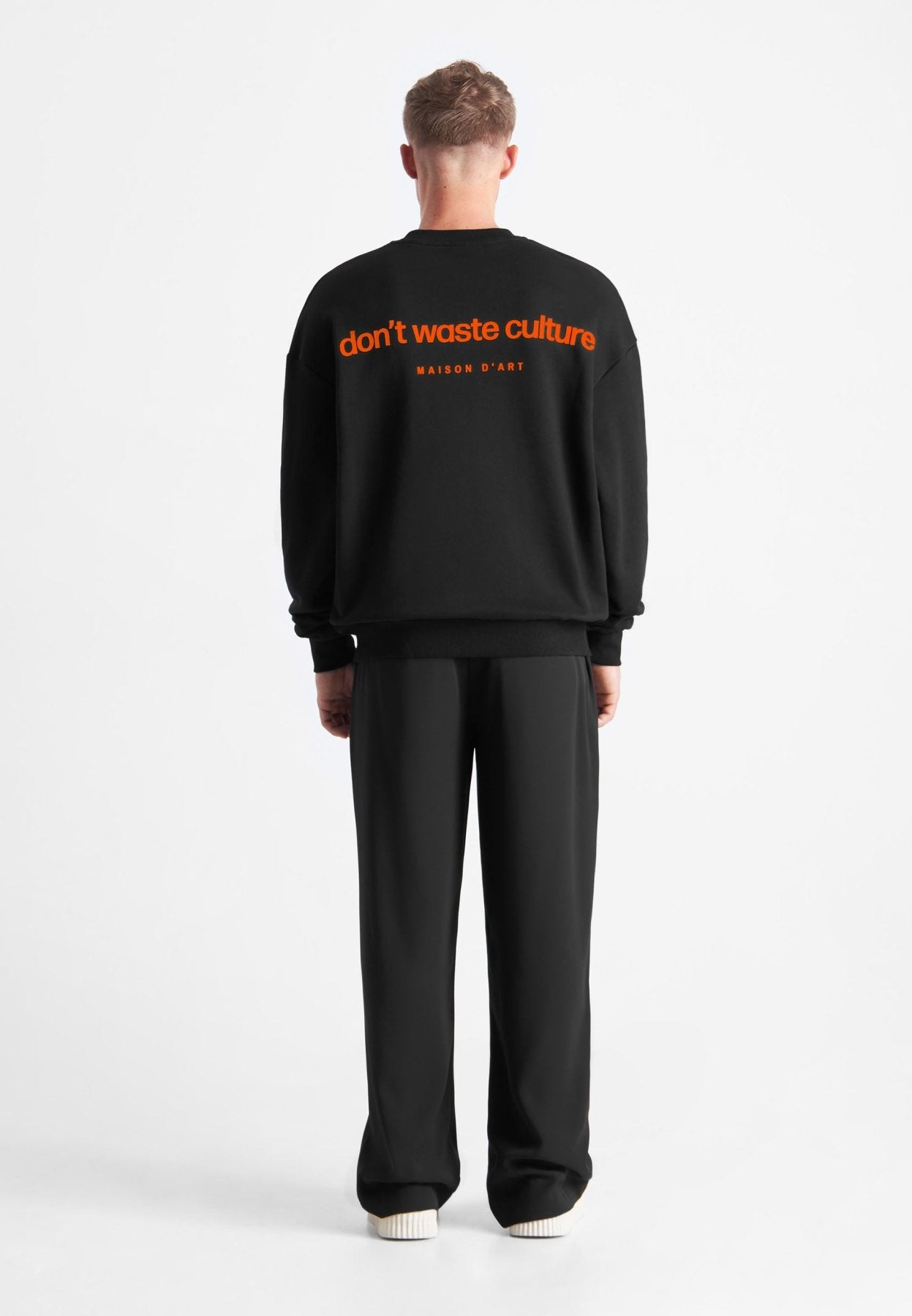 Matt | Black/Orange - Sweaters Don't Waste Culture