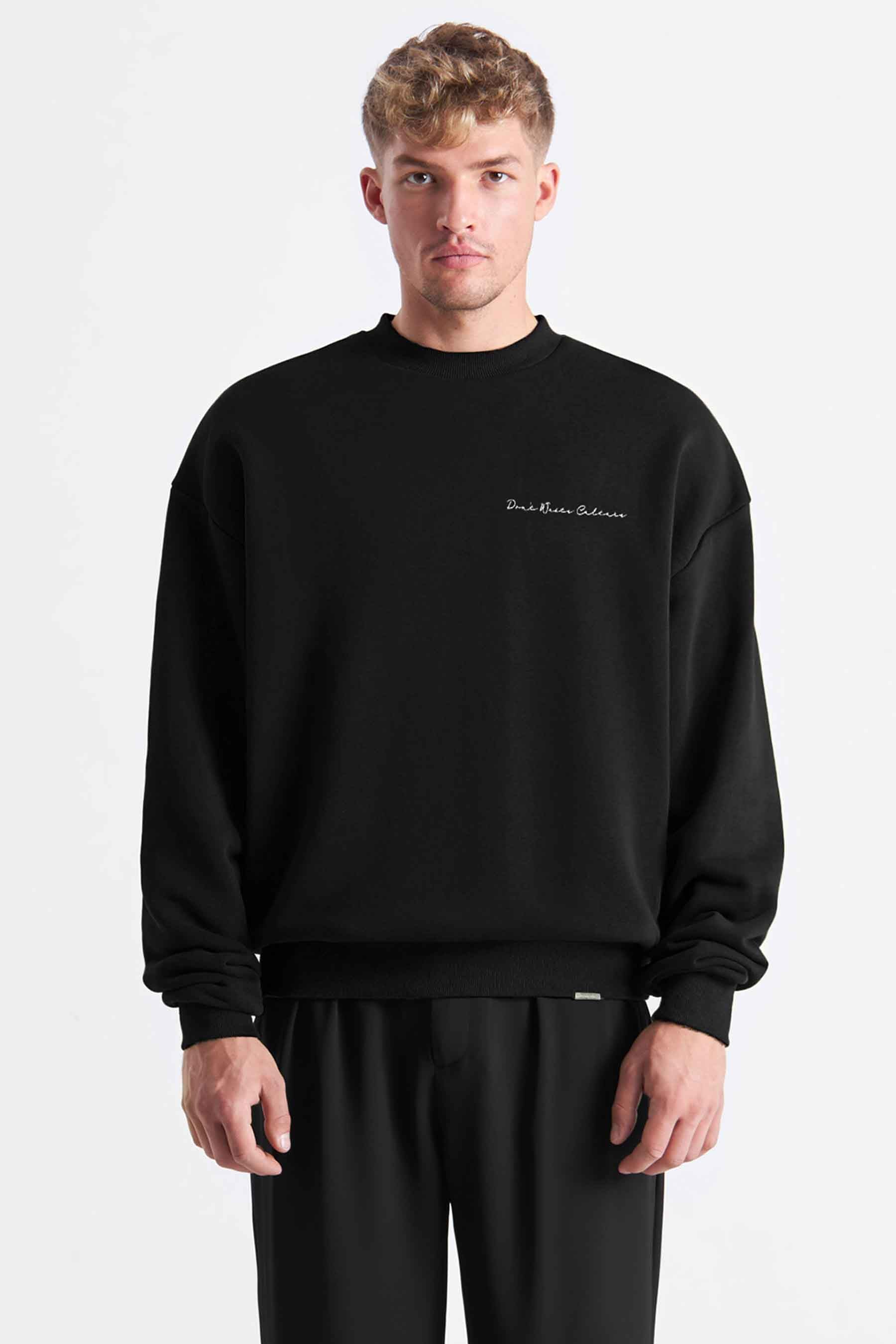 Xavi | Black - Sweaters Don't Waste Culture