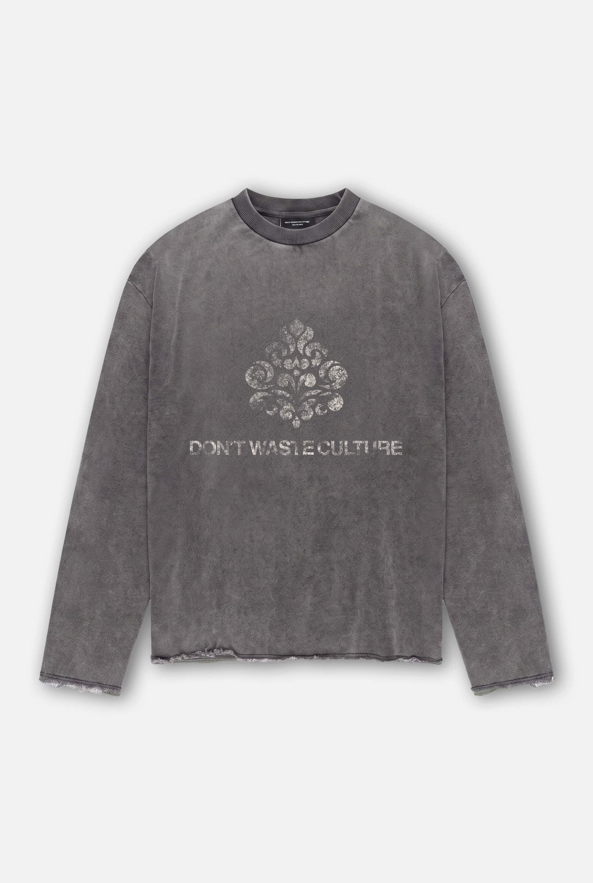 Kazim Cutoff Sweater | Washed Black - SWEATERS Don't Waste Culture